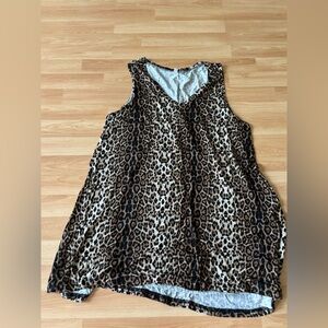 Leopard Print tank  Top‎ -5/$25